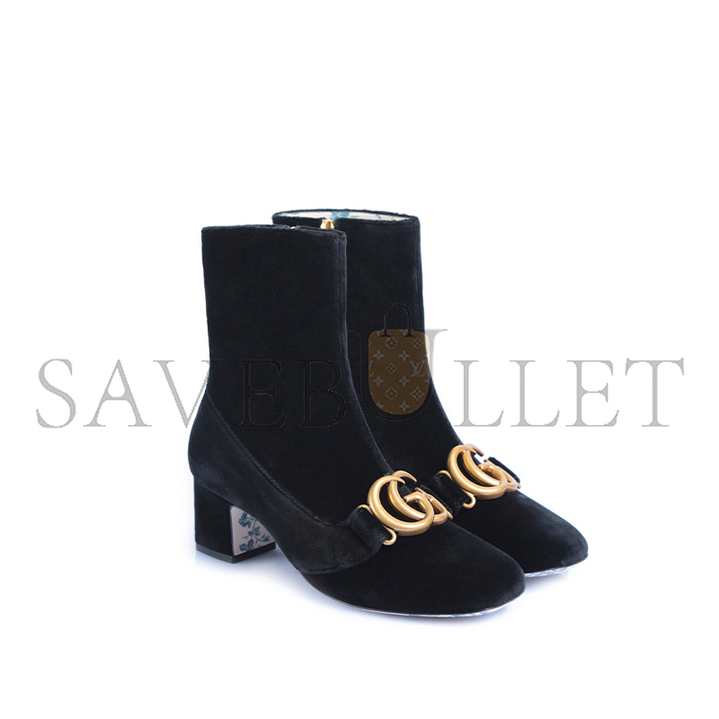 Gvc*1 double g logo velvet boots
